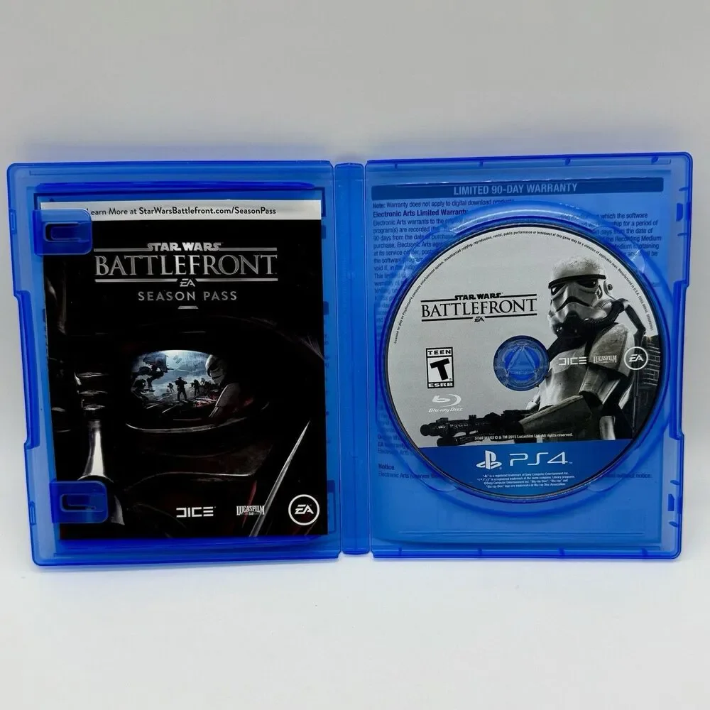 Star Wars: Battlefront (Sony‎ PlayStation 4 PS4, 2015) Game Case & Insert Tested